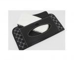Car Tissue Holder and CD Organizer installed in the car sunshade  - AW-12 - Black & White - Image 5