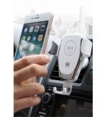 Wireless Charger Mobile holder For car compatible All mobile phones charge wireless - PT01 - White - Image 9