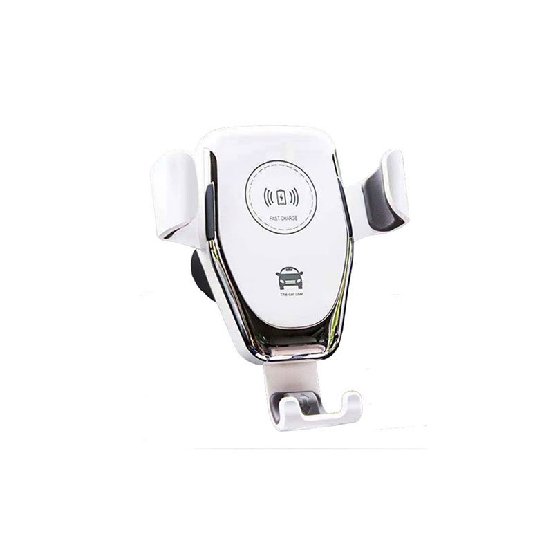 dhdft6 (6) Wireless Charger Mobile holder For car compatible All mobile phones charge wireless - PT01 - White - Image 1