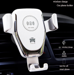 Wireless Charger Mobile holder For car compatible All mobile phones charge wireless - PT01 - White - Image 3
