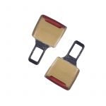 Car Seat Belt alarm stop stopper 2 pieces - R-01 - Beige color