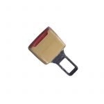 Car Seat Belt alarm stop stopper 2 pieces - R-01 - Beige color - Image 2