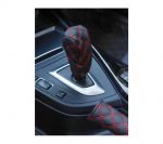 Decorative case for hand brake, gear stick and car mirror -AW-03 - Black & Red - Image 2
