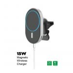 Wireless Magnetic Car Charger 15W Fast Charging Compatible iPhone 12, iPhone 12 Pro and iPhone 12 Pro Max - 968 - Black - Image 9