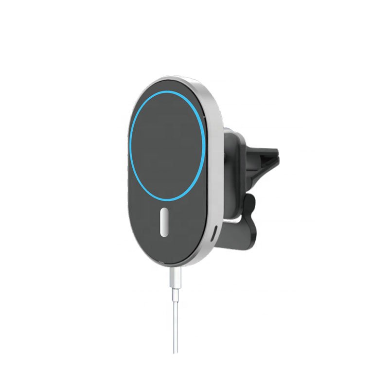 dxfhrftdh (4) Wireless Magnetic Car Charger 15W Fast Charging Compatible iPhone 12, iPhone 12 Pro and iPhone 12 Pro Max - 968 - Black - Image 1