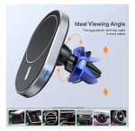 Wireless Magnetic Car Charger 15W Fast Charging Compatible iPhone 12, iPhone 12 Pro and iPhone 12 Pro Max - 968 - Black - Image 10
