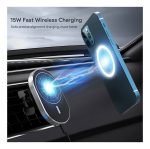 Wireless Magnetic Car Charger 15W Fast Charging Compatible iPhone 12, iPhone 12 Pro and iPhone 12 Pro Max - 968 - Black - Image 11