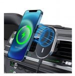 Wireless Magnetic Car Charger 15W Fast Charging Compatible iPhone 12, iPhone 12 Pro and iPhone 12 Pro Max - 968 - Black - Image 13