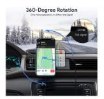 Wireless Magnetic Car Charger 15W Fast Charging Compatible iPhone 12, iPhone 12 Pro and iPhone 12 Pro Max - 968 - Black - Image 14