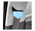 Magnetic stopper for car seat belt to install the belt as desired for all cars - TR100 - Sky Blue