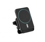Wireless Magnetic Car Charger 15W Fast Charging Compatible iPhone 12, iPhone 12 Pro and iPhone 12 Pro Max - 969 - Black