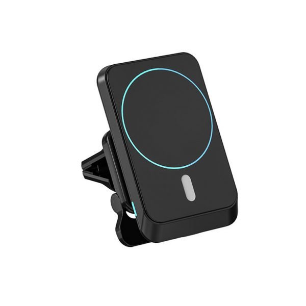 Wireless Magnetic Car Charger 15W Fast Charging Compatible iPhone 12, iPhone 12 Pro and iPhone 12 Pro Max - 969 - Black