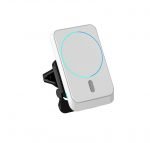 Wireless Magnetic Car Charger 15W Fast Charging Compatible iPhone 12, iPhone 12 Pro and iPhone 12 Pro Max - 969 - White
