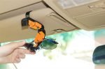 Car glasses holder installed in the car sunshade - 3R-2102