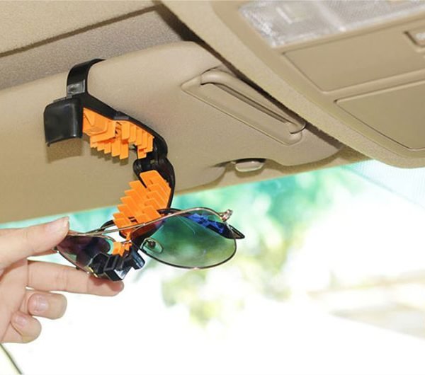 Car glasses holder installed in the car sunshade - 3R-2102