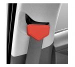 Magnetic stopper for car seat belt to install the belt as desired for all cars - TR100 - Red