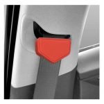 Magnetic stopper for car seat belt to install the belt as desired for all cars - TR100 - Red