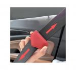 Magnetic stopper for car seat belt to install the belt as desired for all cars - TR100 - Red - Image 4