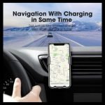 Wireless Charger Mobile holder For car compatible All mobile phones charge wireless - PL130 - Black - Image 8