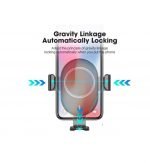 Wireless Charger Mobile holder For car compatible All mobile phones charge wireless - PL130 - Black - Image 11