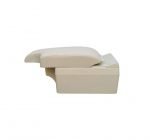 Car Console & Leather armrest two levels for storing things and 4 USB ports & Cup Holder , background, different levels of hand rest while driving, for all cars - CON-02 - Beige - Image 3
