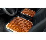 Antiperspirant seat nostalgia 45 X45 cm embroidered wood seat for car chair, home or office - C-WR05 - Brown - Image 3