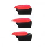 Car Console & Leather armrest two levels for storing things and 4 USB ports & Cup Holder , background, different levels of hand rest while driving, for all cars - CON-02 - Black & Red - Image 7