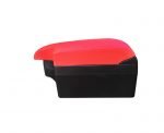 Car Console & Leather armrest two levels for storing things and 4 USB ports & Cup Holder , background, different levels of hand rest while driving, for all cars - CON-02 - Black & Red - Image 9