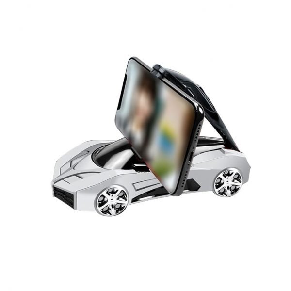 Mobile holder & Phone Number Holder installed on the dashboard for talking and driving easily and safely - NO.832 - Silver