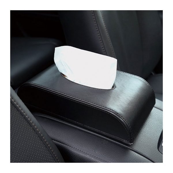 Leather Tissue Box for Car or Home - LK001 - Black