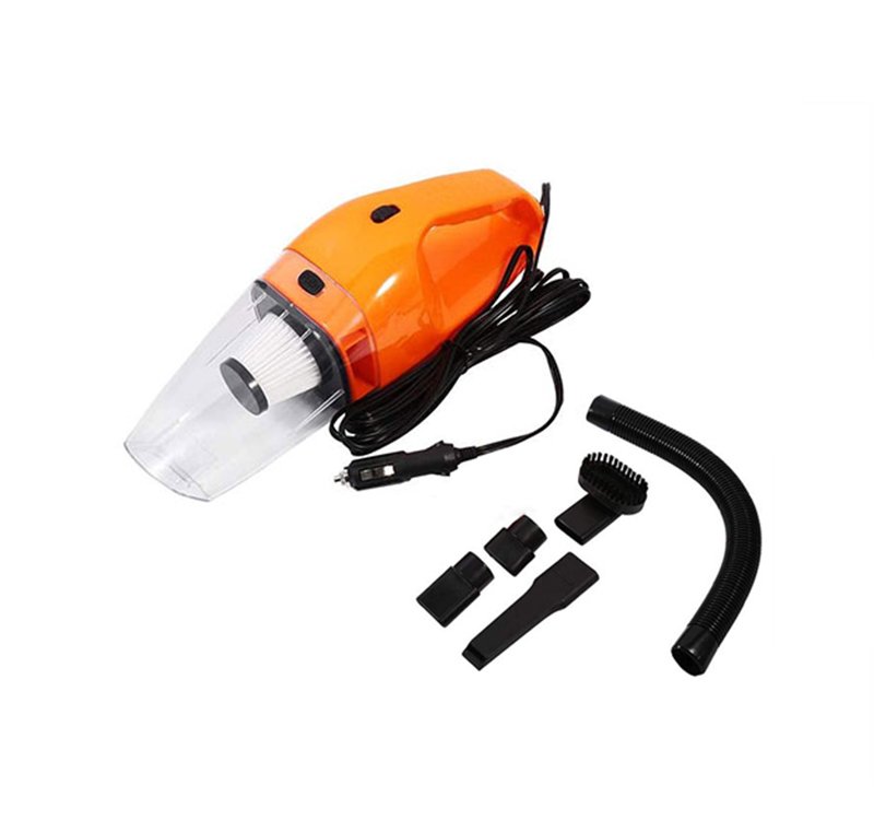 sexzgsr Car vacuum cleaner and cleaning seats, floors and hard and narrow places in the car - PL120 - Orange Color - Image 1