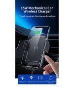 Wireless Charger Mobile holder For car 15W Fast Charging Compatible All mobile phones charge wireless - OJD-51 - Image 5