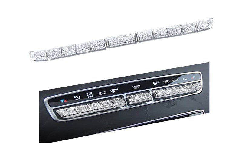 1 Air conditioning control buttons cover For Mercedes C 2015-2018 ( 11 Pieces ) - Image 1