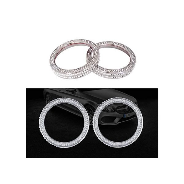 Cover Air conditioning control button For Mercedes  GLE 2015-2017 Large ( 2 Pieces )  /  Silver Color