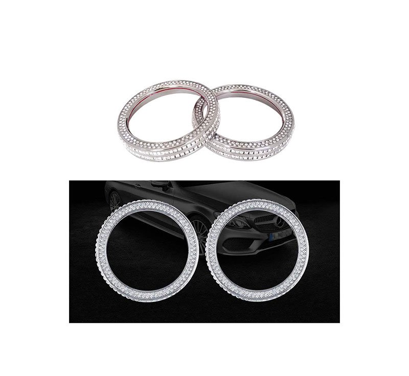 613Ce5vDcSL Cover Air conditioning control button For Mercedes GLE 2015-2017 Large ( 2 Pieces ) / Silver Color - Image 1