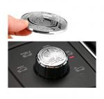Cover Multimedia button decoration For Mercedes C 2008-2014 / Silver Color