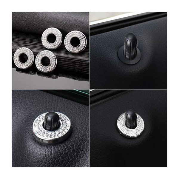 Cover Lock car door For Mercedes C 2019-2020 ( 4 Pieces) / Silver Color