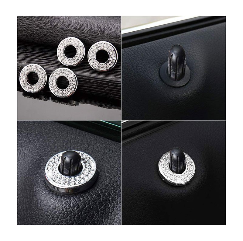 71RWBKuTdXL Cover Lock car door For Mercedes C 2019-2020 ( 4 Pieces) / Silver Color - Image 1