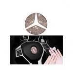 ⁦اكسسوار لتزين شعار الدركسيون مناسب لسيارات مرسيدس  New E Class 2016-2019 / لون روز جولد⁩ - الصورة ⁦2⁩