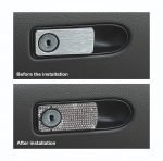 Dashboard drawer handle Cover For Mercedes C 2019-2020 / Silver Color - Image 3