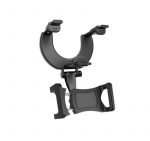 Mobile holder for the car fixed on the salon mirror is compatible with all mobiles - RX100 - Black