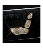 Cover car seat control buttons For Mercedes C 2008-2014 ( 6 Pieces ) / Gold Color - Image 2
