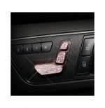 Cover car seat control buttons For Mercedes C 2008-2014 ( 6 Pieces ) / Rose Gold Color - Image 2