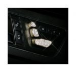 Cover car seat control buttons For Mercedes C 2008-2014 ( 6 Pieces ) / Gold Color - Image 3