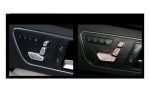 Cover car seat control buttons For Mercedes C 2008-2014 ( 6 Pieces ) / Rose Gold Color