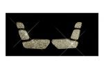 Cover car seat control buttons For Mercedes C 2008-2014 ( 6 Pieces ) / Gold Color - Image 4