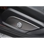 Cover for car seat adjustment button For Mercedes New C Class 2016-2019 / Silver Color ( 2 Pieces )