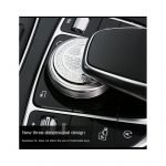 Cover Multimedia button decoration For Mercedes C 2008-2014 / Silver Color - Image 5