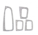 Control buttons frame for windows and car mirrors For Mercedes C 2015-2018 ( 4 Pieces )