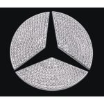 Accessory to decorate the rear Mercedes logo For Mercedes E Class 2016-2018  /  Silver Color